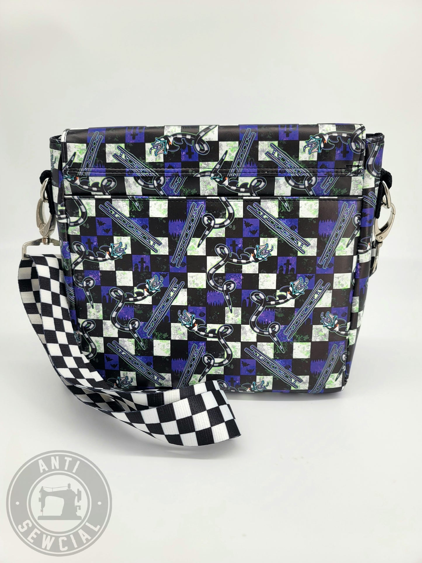 Snakes and ladders midi messenger bag