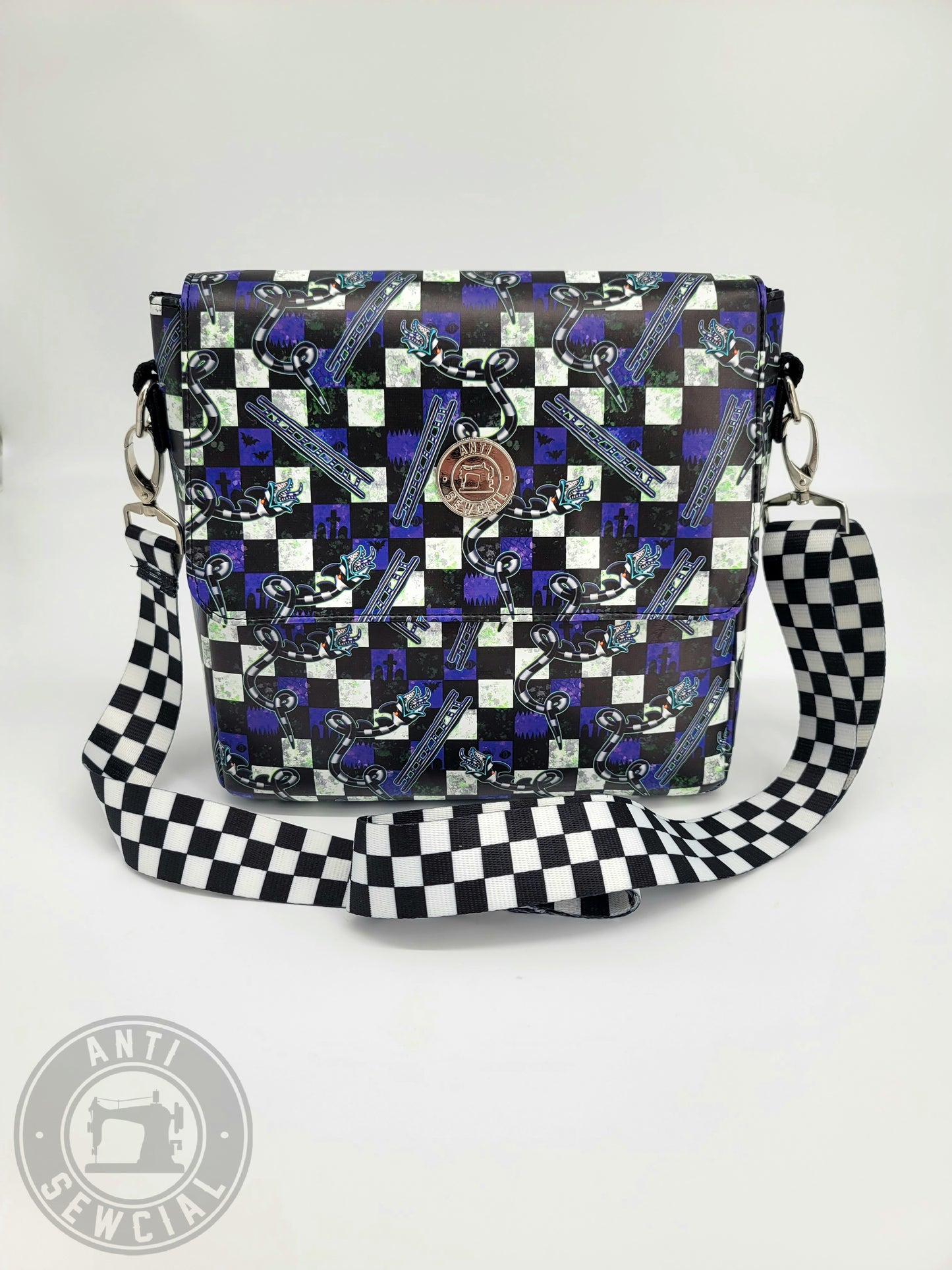 Snakes and ladders midi messenger bag