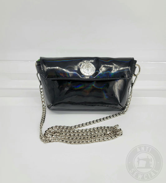 Black Holographic Crossbody or Clutch