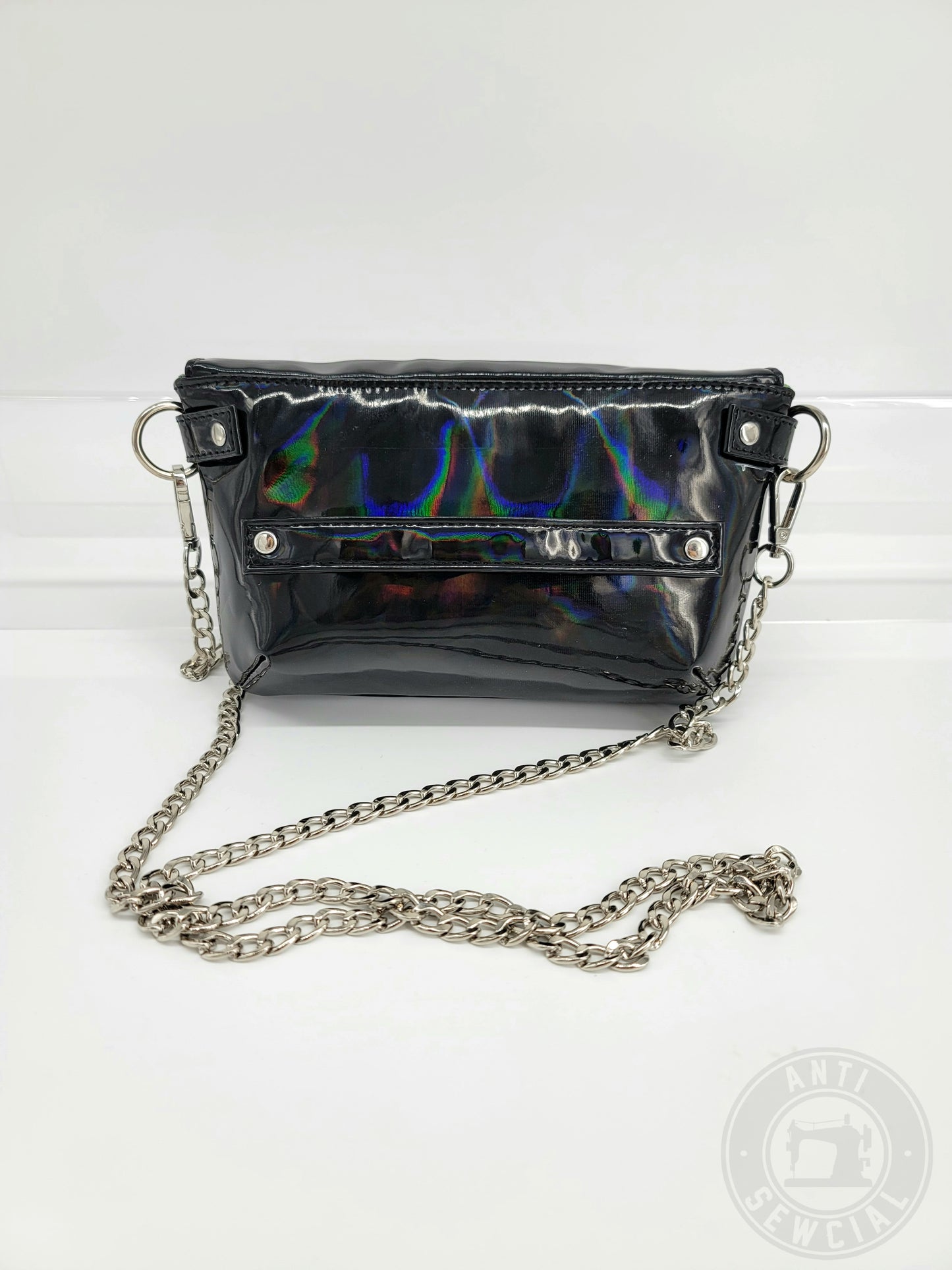 Black Holographic Crossbody or Clutch