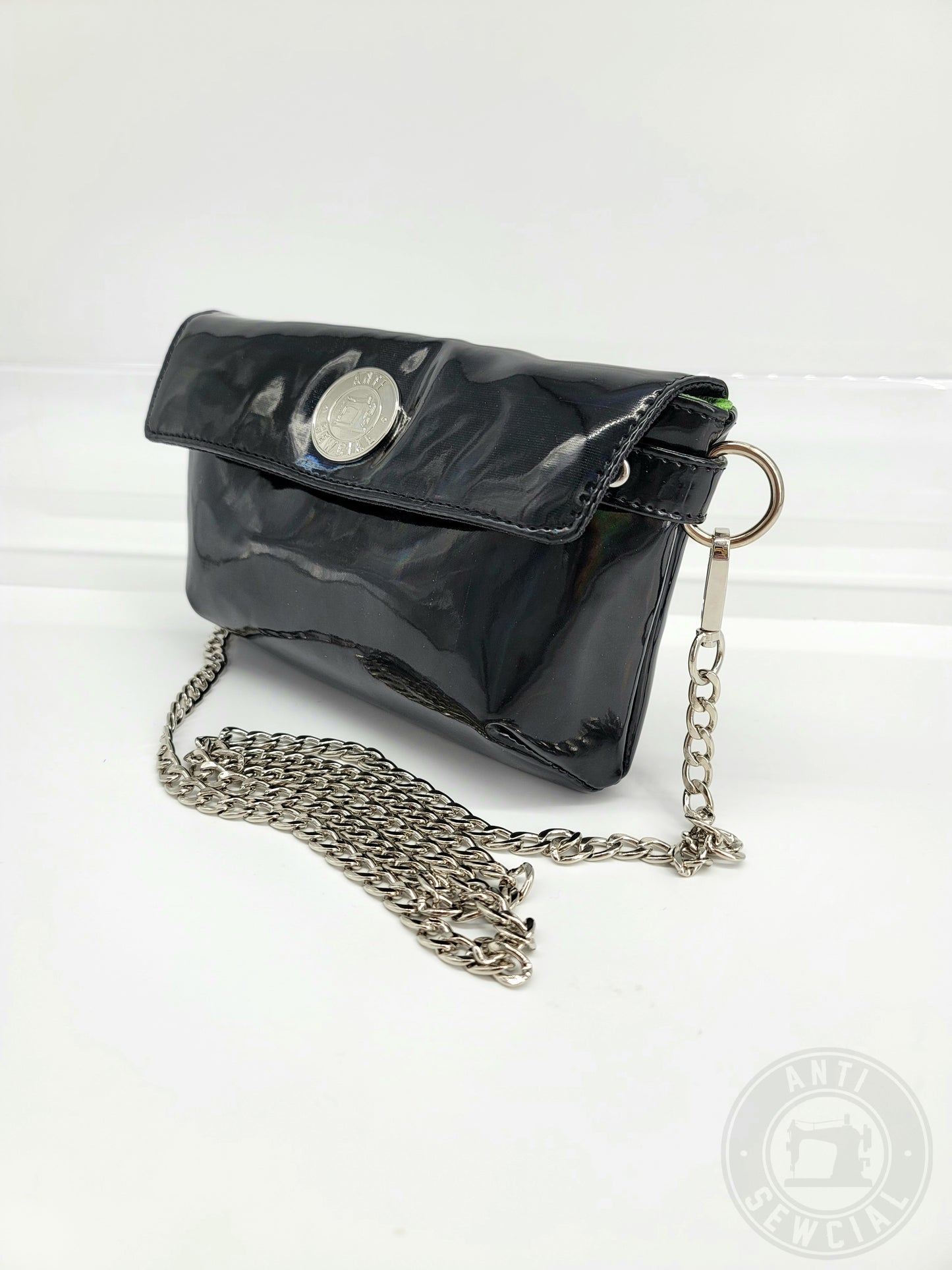 Black Holographic Crossbody or Clutch